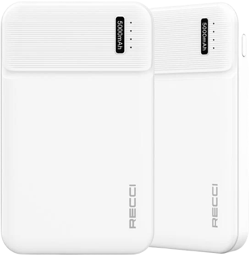 Внешний аккумулятор RECCI RPB-N15 5000mAh, белый