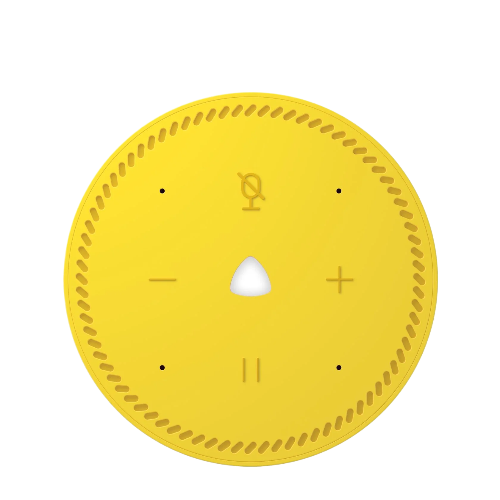 Умная колонка Яндекс Станция Лайт с голосовым помощником Алиса Yellow